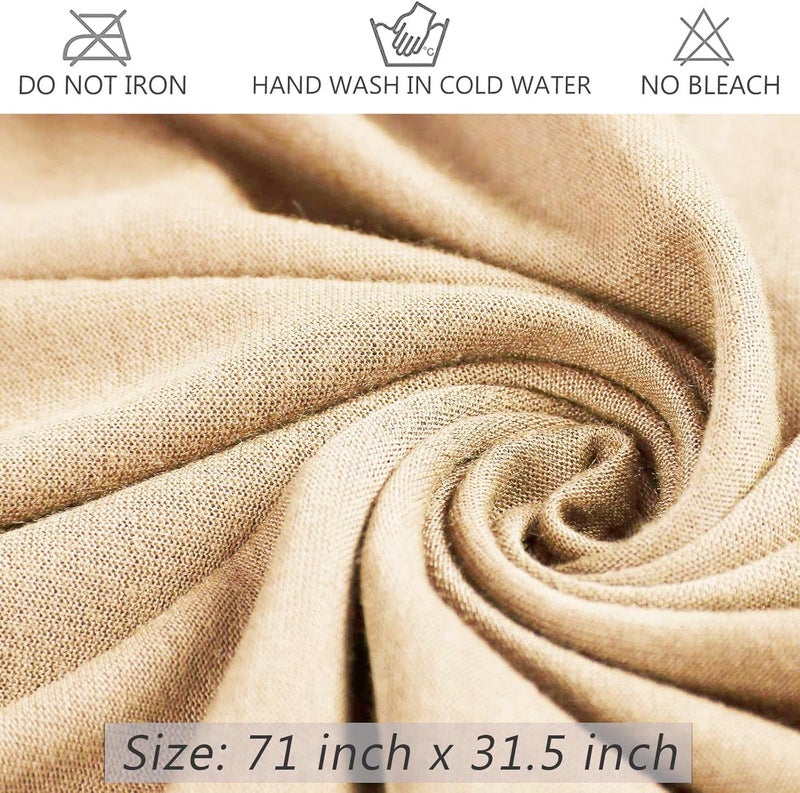 PWEOUKE Head Wraps for Black Women African Head Wrap Lightweight for Women Long Plain Turban Hair Scarf Scarves - Image 2